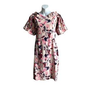 MISSLOOK Floral Puff Sleeve Dress Size Small